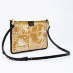 Athena fabric clutch bag
