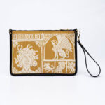 Athena fabric clutch bag