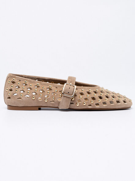 Καστόρινες studded μπαλαρίνες