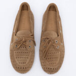 Suede boat loafers