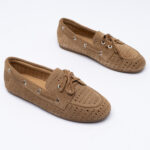 Suede boat loafers