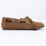 Καστόρινα boat loafers με χάντρες