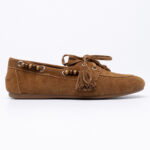 Καστόρινα boat loafers με χάντρες