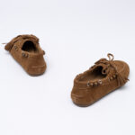 Suede tassel boat loafers