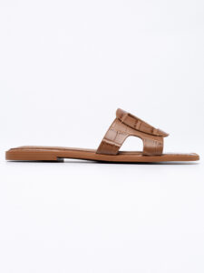 Croco Δερμάτινα slides