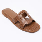 Croco Δερμάτινα slides