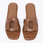Croco Δερμάτινα slides
